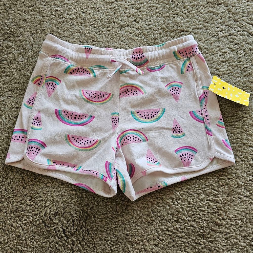 Rumi + Ryder Girls Shorts Medium Watermelon Drawstring